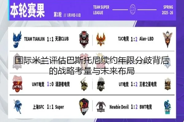 国际米兰评估巴斯托尼续约年限分歧背后的战略考量与未来布局